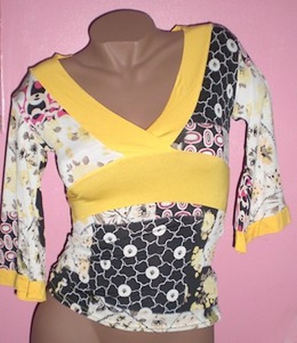 Tunique kimono jaune - kimono, taille
