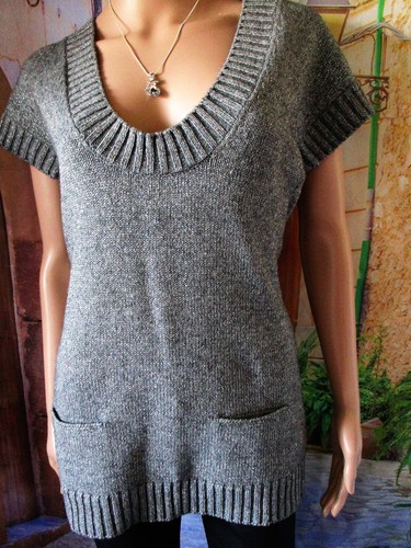 Tunique soft grey maille - tunique,